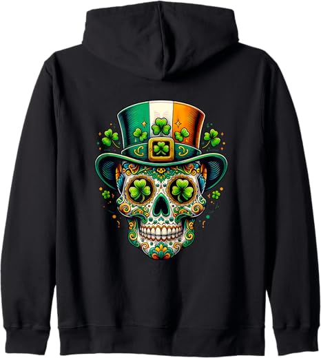 Irish Sugar Skull Day Of Dead Designs