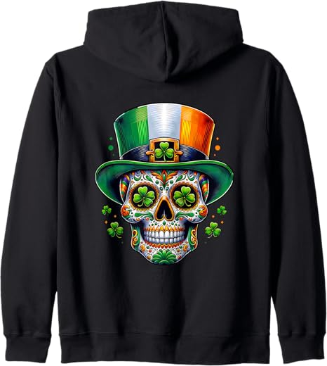 Irish Sugar Skull Day Of Dead Designs