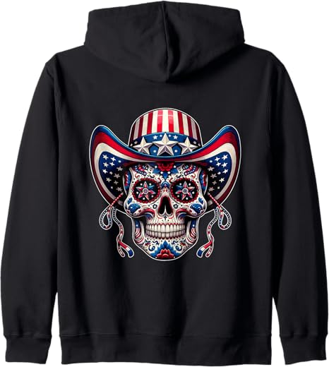 Sugar Skull Patriotic 4th of July Designs