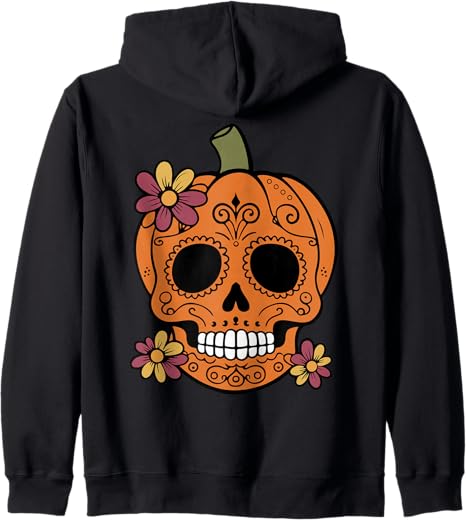 Day of the Dead Sugar Skull Mexican Halloween Tee
