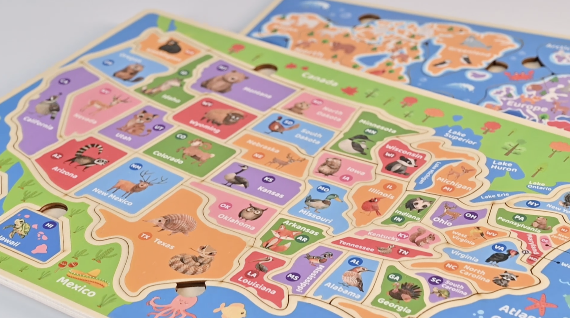 Amazon.com: Montessori Mama Wooden Puzzles for Kids Ages 4-6, USA