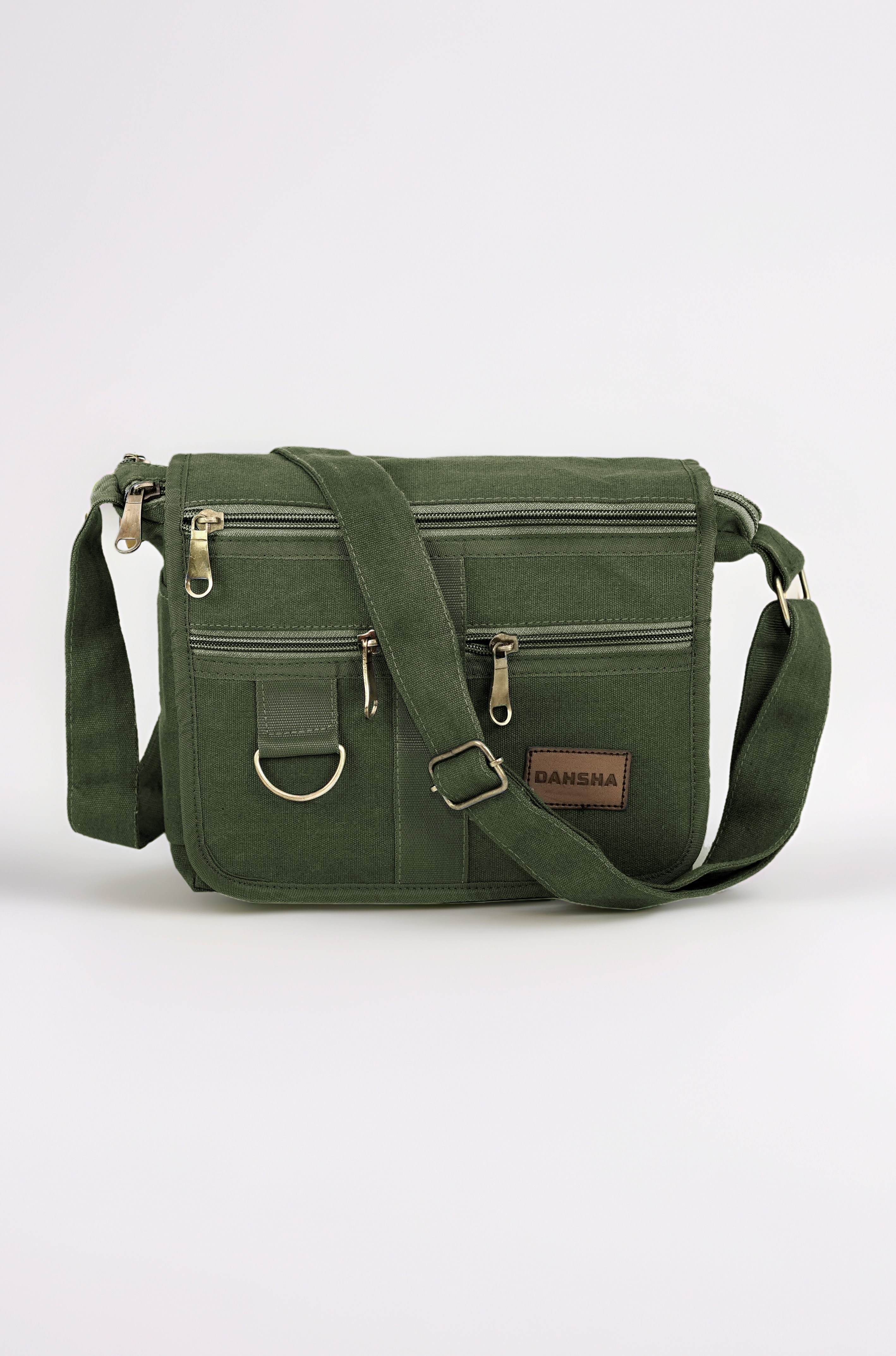 Stylish Cotton Sling Cross Body Travel Office Business Messenger One Side Shoulder Bag For Men Women (Grey, 21.5 x 8.8 x 24 Cm)