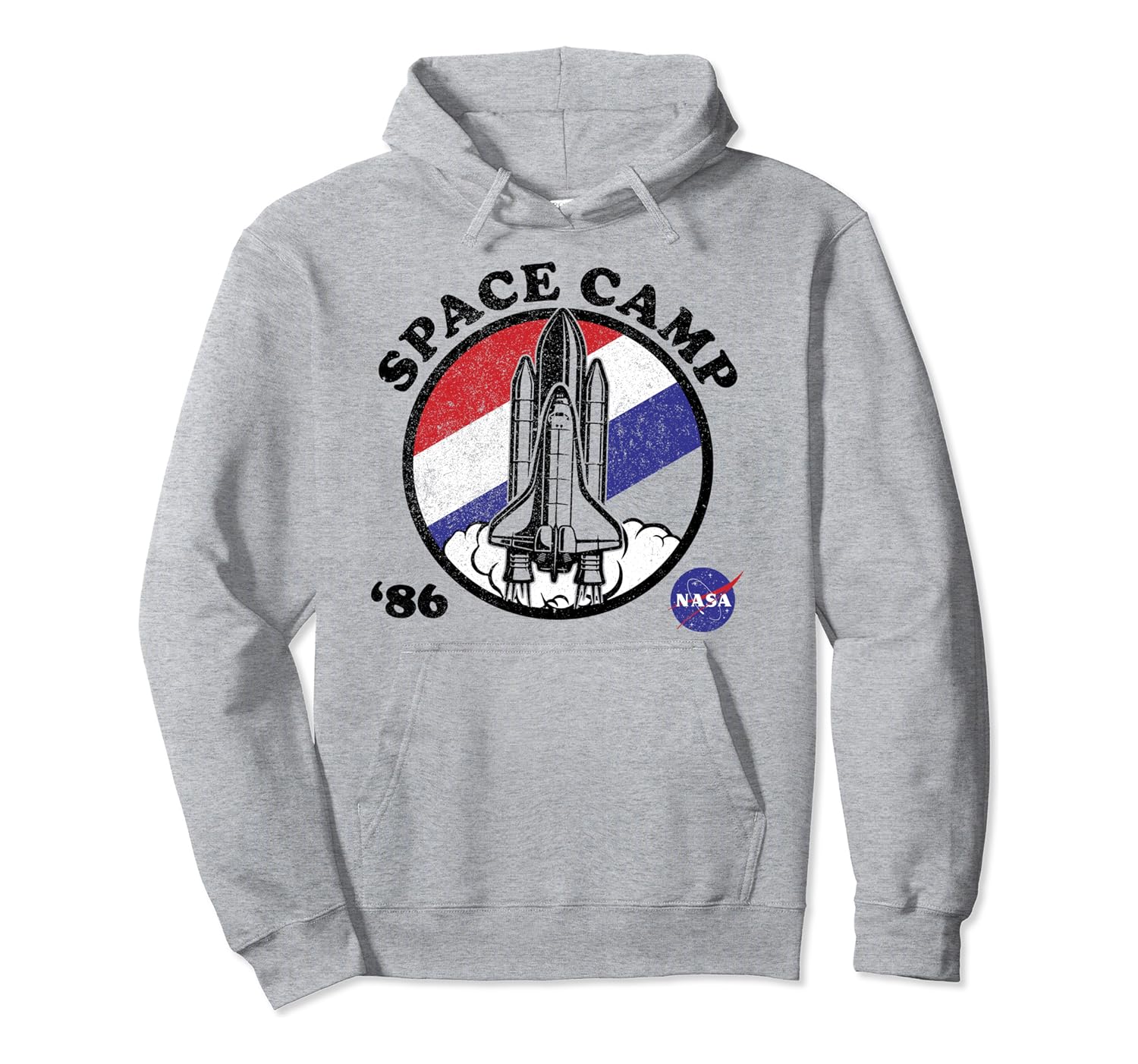 nasa hoodie red white and blue