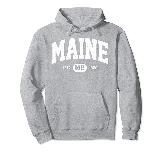 Amazon Com Maine Sweatshirt Retro Vintage Maine Hoodie Gifts 207 Clothing
