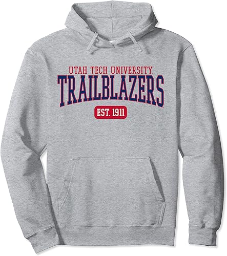 Sudadera con capucha Utah Tech Trailblazers Est. Date, Gris