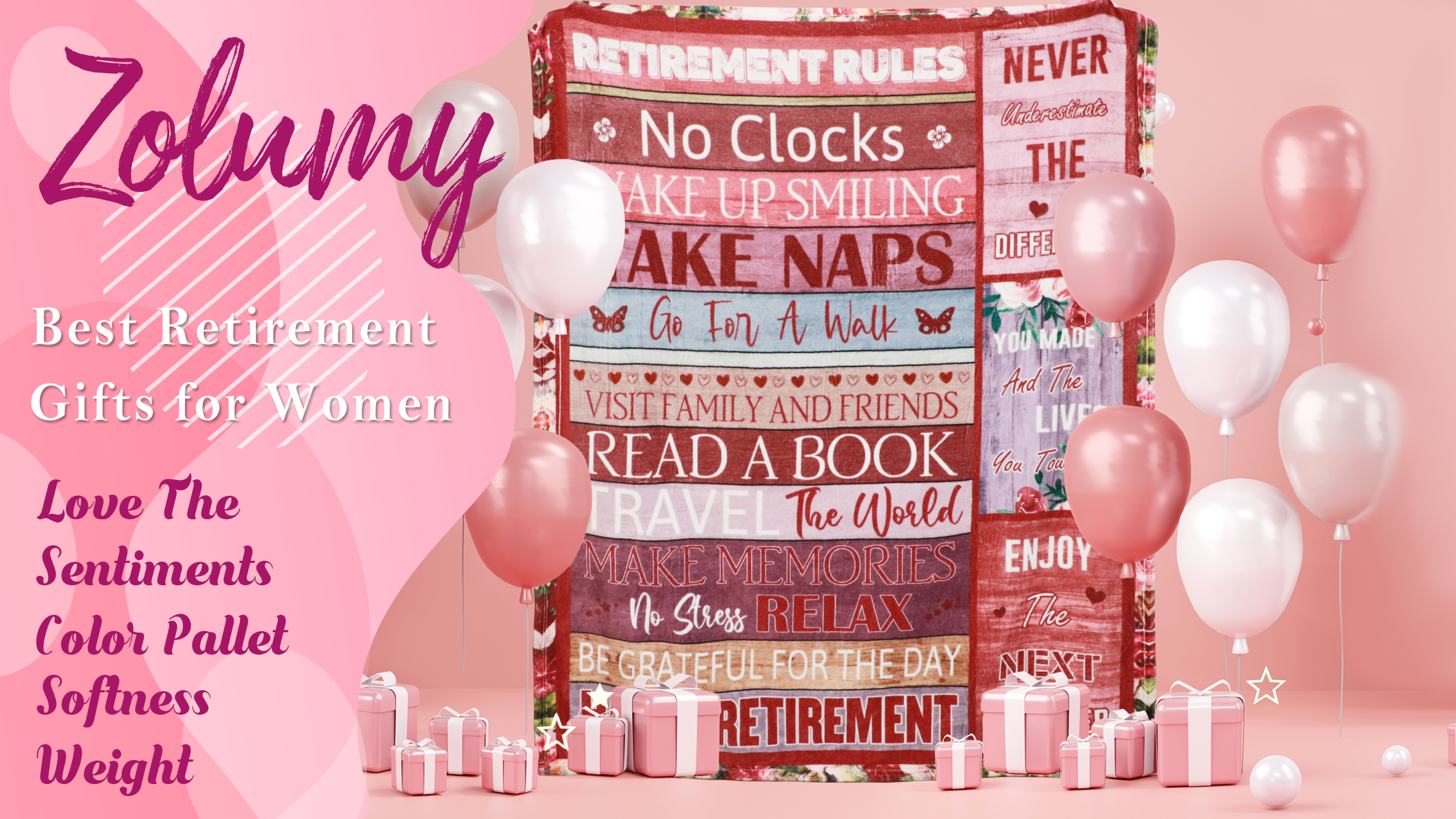 Zolumy Cadeau De Départ à La Retraite Pour Femme, Meilleur Cadeau à La Retraite Pour Femme/homme 2025, Idée Cadeau Amusant Pour Retraite, Collègue, Enseignant, Infirmière, Maman, Couverture Douce
