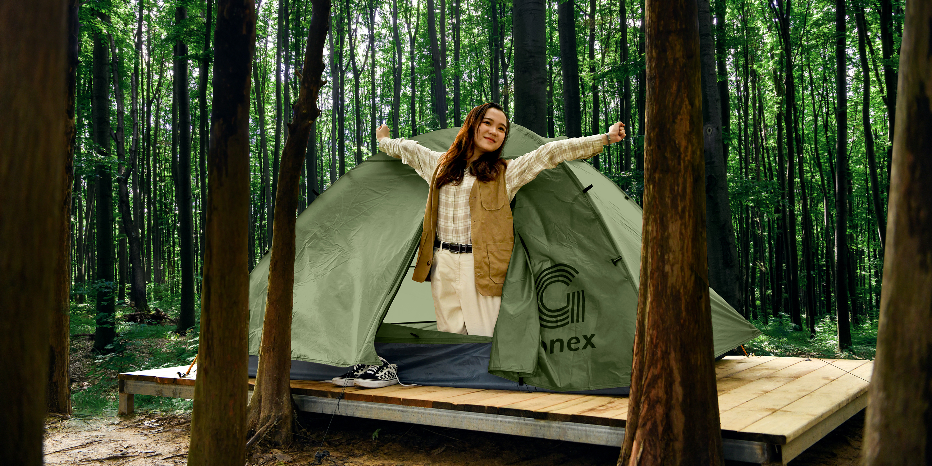 Amazon.co.jp: Gonex キャンプ テント 1~2人用 ソロテント二重層 人気