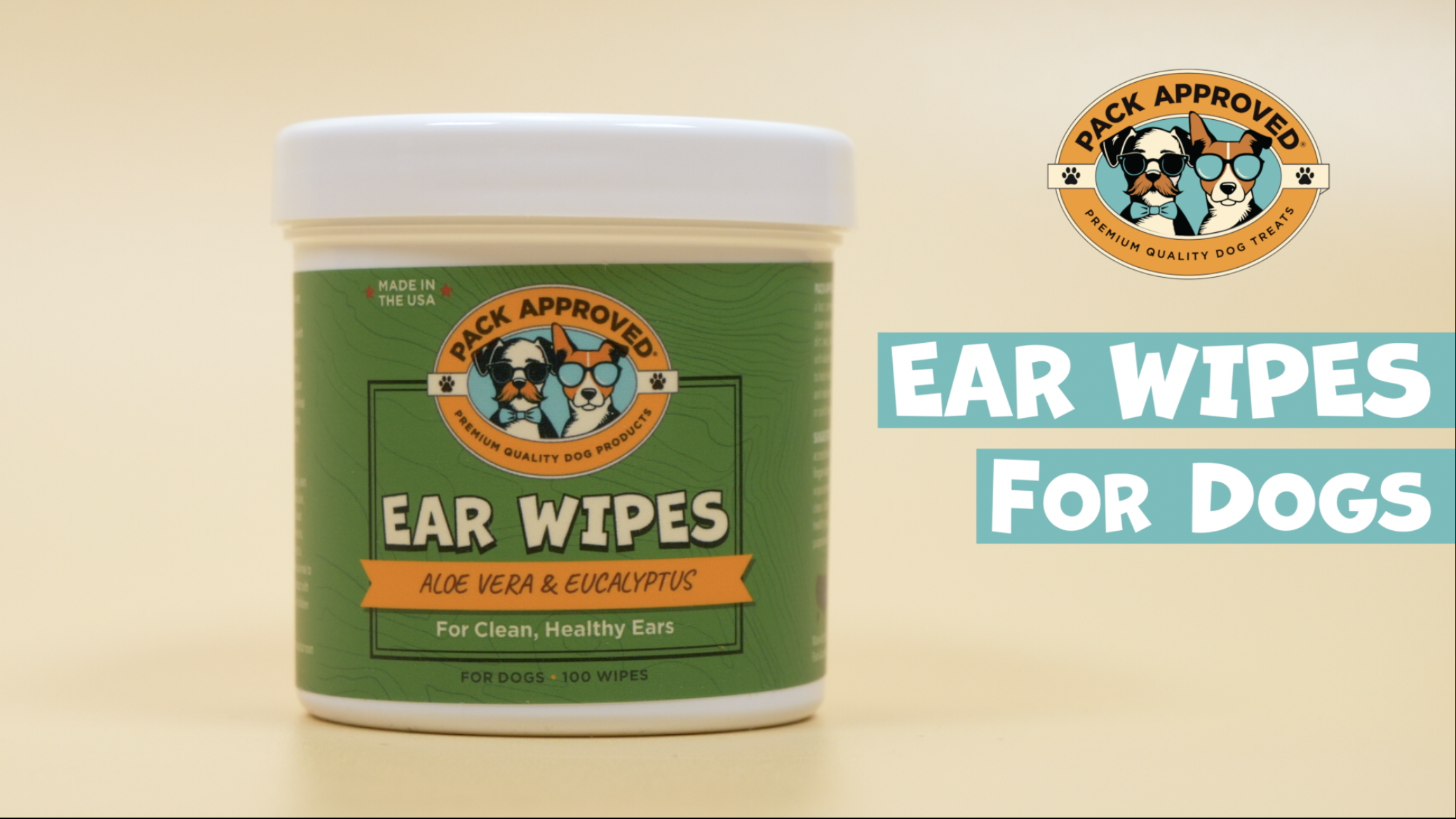 Ear Wipes for Dogs with Aloe Vera & Eucalyptus - Gentle Ear Cleaner for Dogs to Help Remove Wax and Odor - Convenient and Mess-Free Cleaning Pads for Dirty, Itchy Ears - 100 Wipes - image 8