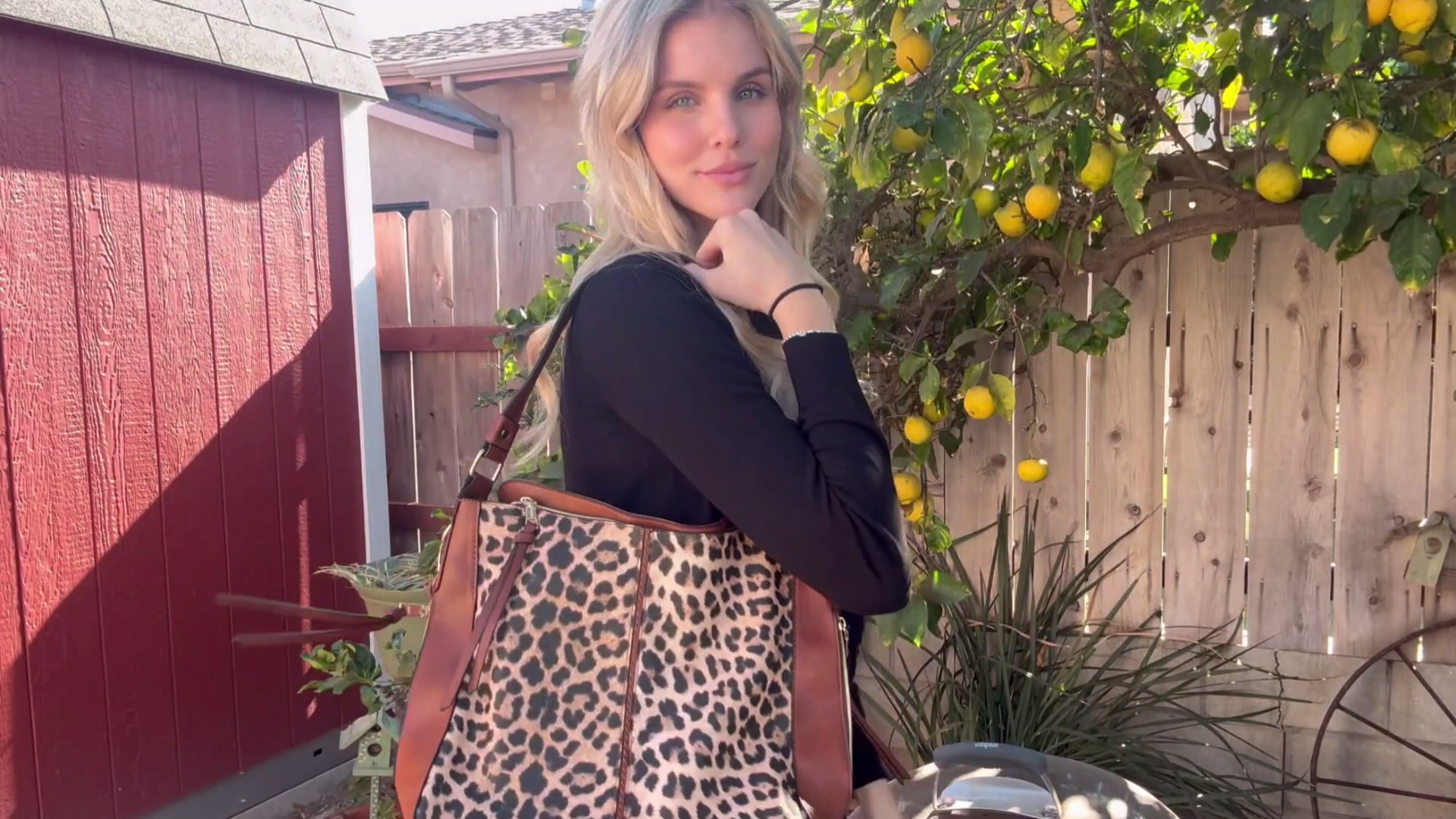 Bolso Hobo de diseño para mujer grande en rojo miniatura 7