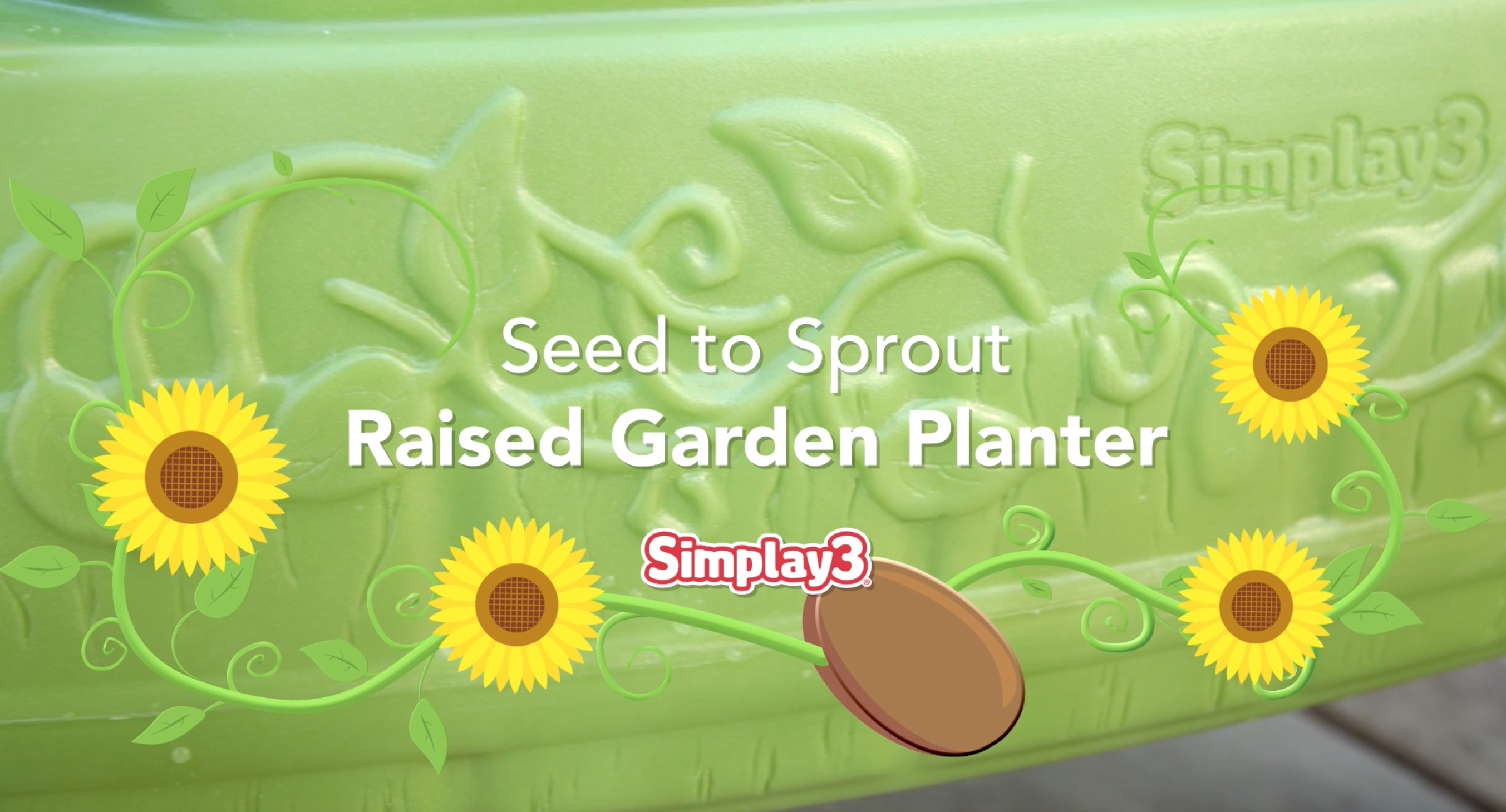 Amazon.com: Simplay3 Seed to Sprout Raised Garden Planter, Kids