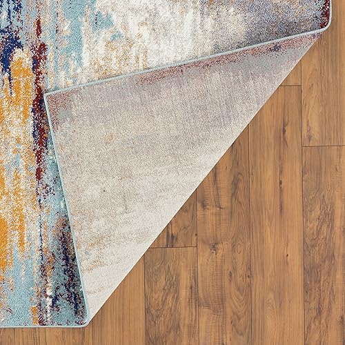 Miniatura 7 de LUXE WEAVERS Alfombra abstracta marfil multicolor 5x7