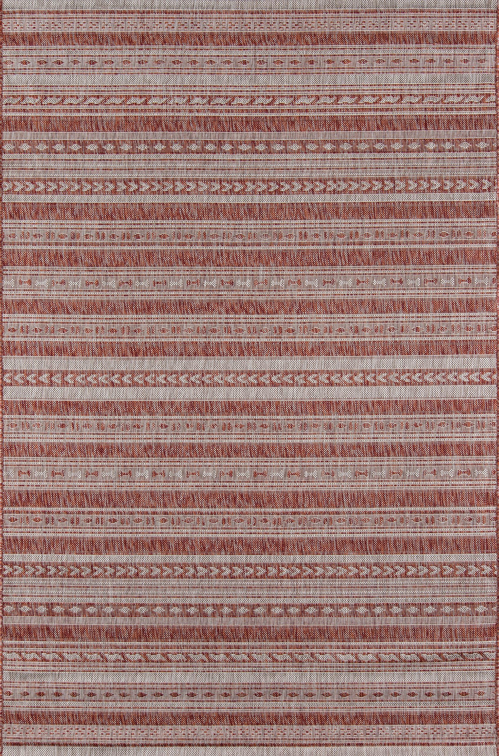 Novogratz by Momeni Novogratz Villa Collection Tuscany Indoor/Outdoor Area Rug, 5'3" x 7'6", Copper