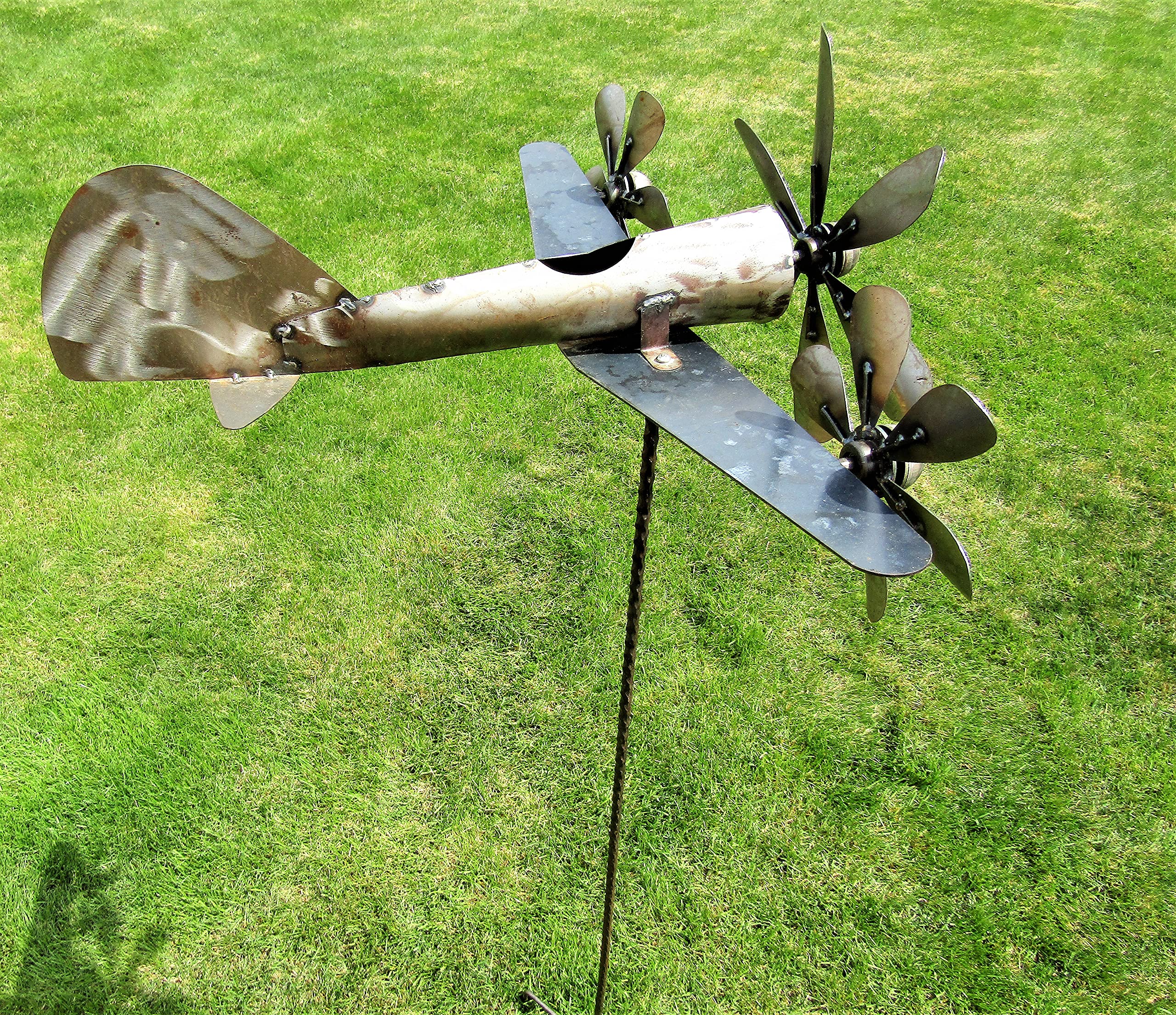 Amazon.co.jp: Big Sky Antiques メタル トリプルプロップ 飛行機