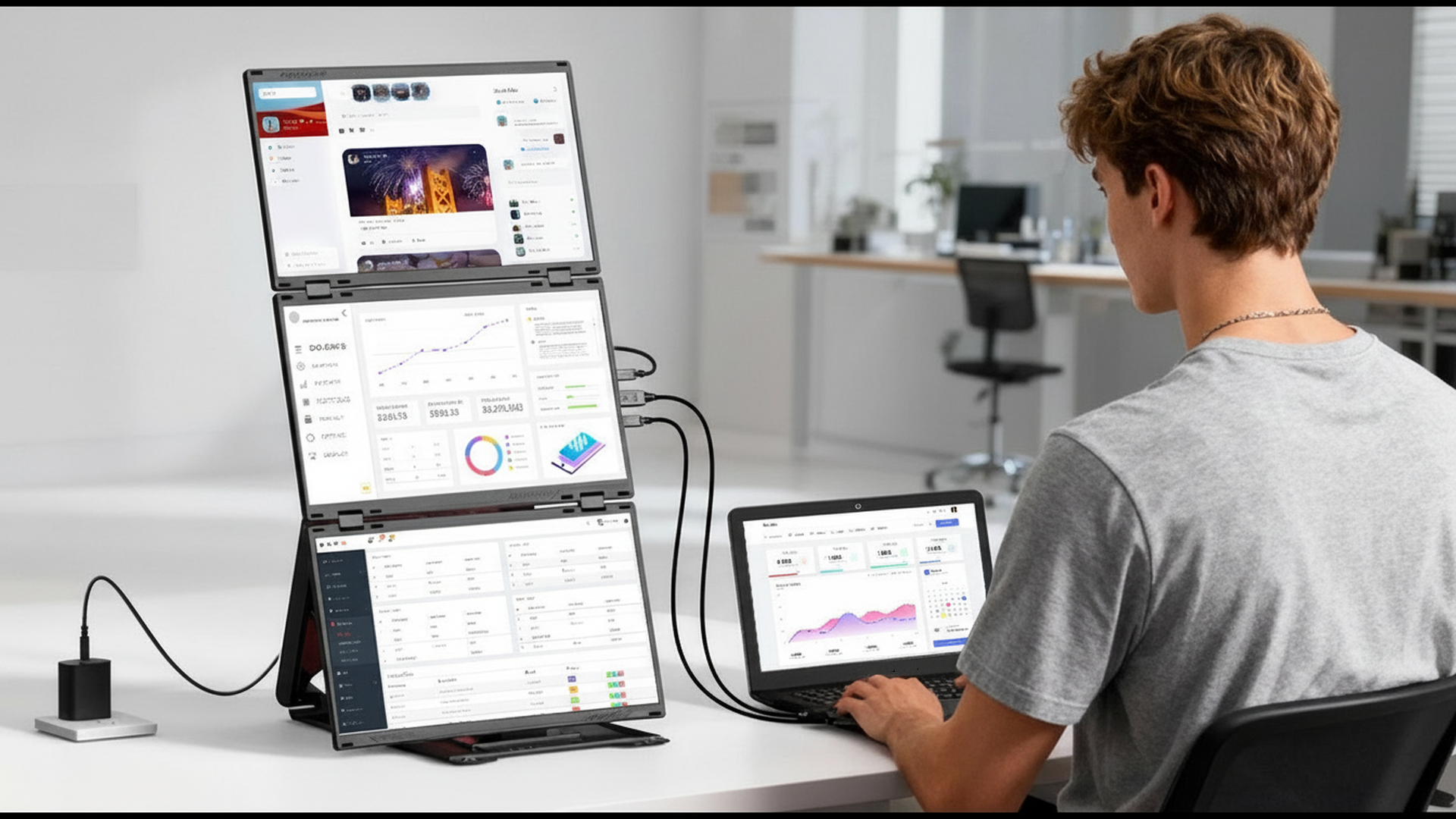 Amazon Screen Computer Watch 15.6-inch FHD 1080P Quad Laptop Screen Extender on Amazon Live