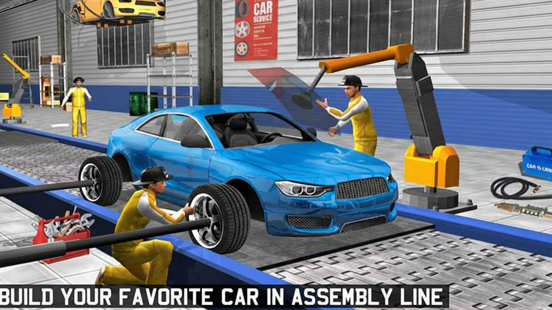 Sports Car Factory Builder 3D: Auto Mechanic Workshop & Super Car ...