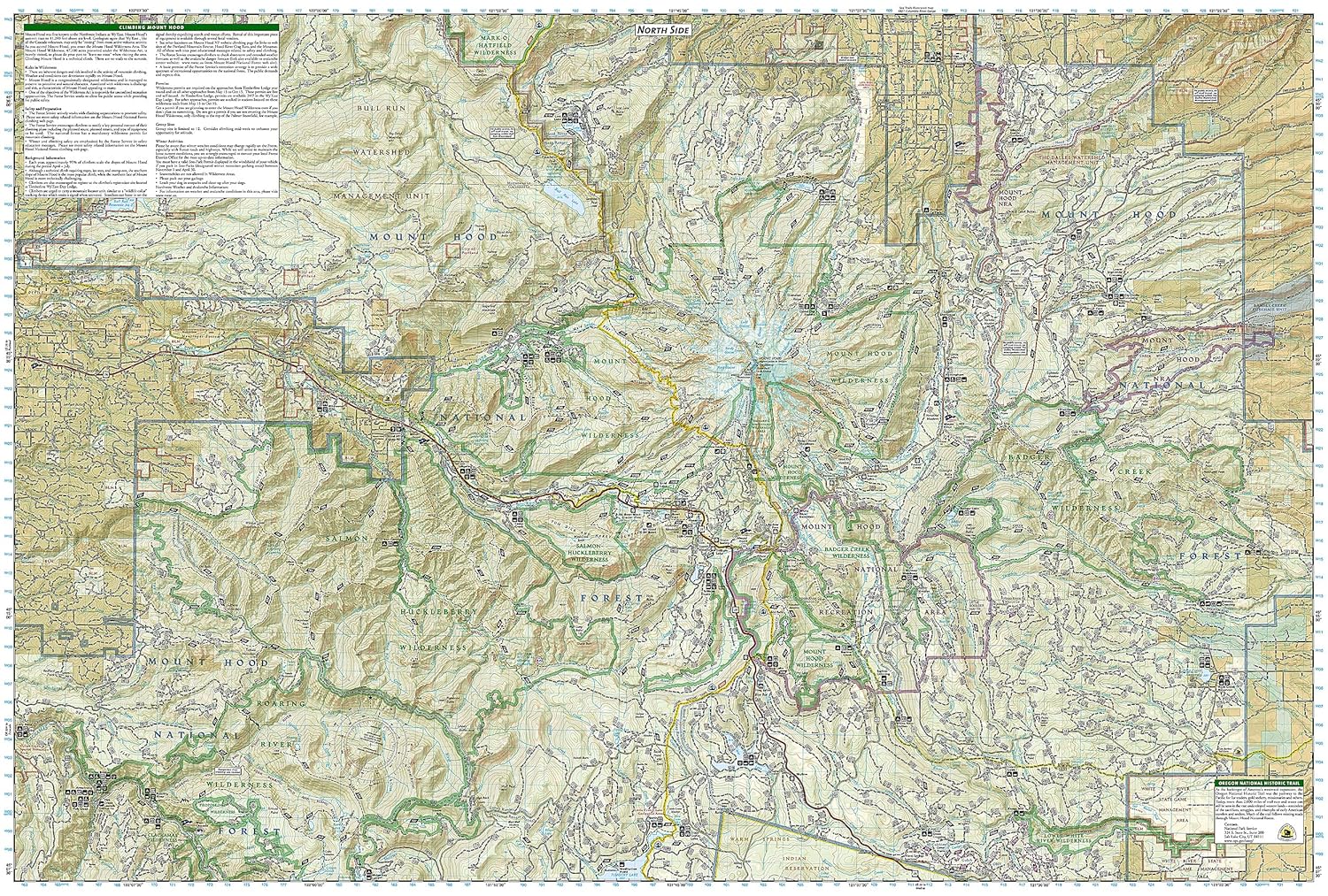 Mount Hood [Mount Hood and Willamette National Forests] (National Geographic Trails Illustrated Map) - Image 5