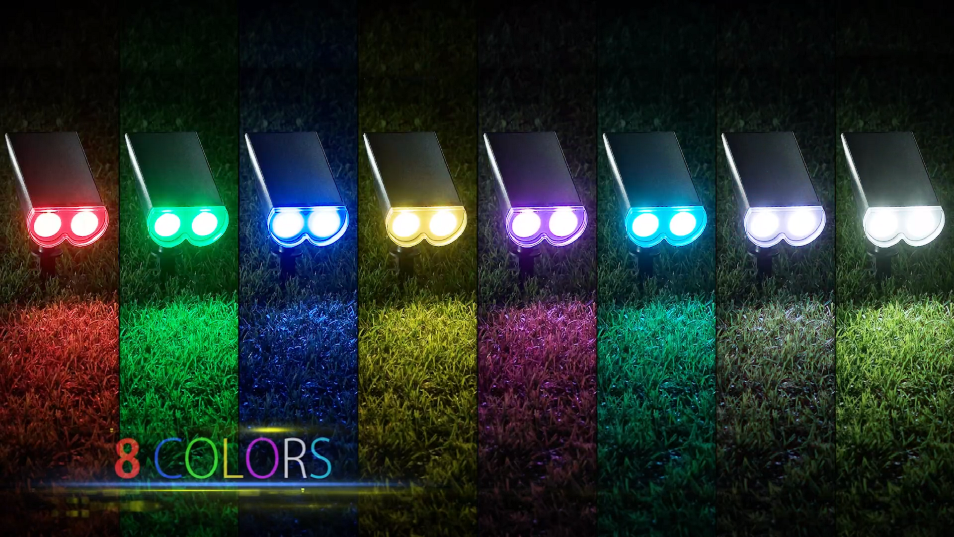 Linkind Solar Lights Outdoor Waterproof IP65, StarRay RGB Solar