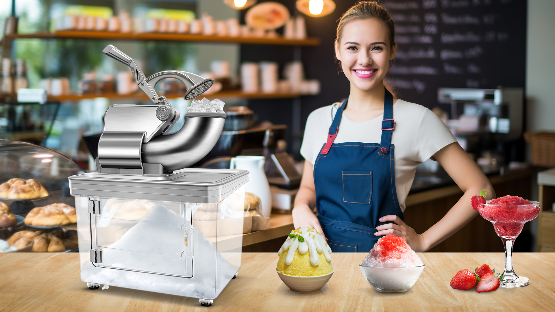 Amazon.com: Commercial Ice Crusher 480lbs/hr, 350W Electric Ice