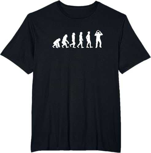 Miniatura 12 de Funny Human Evolution to Virtual Reality Camiseta, Negro, S Negro,Azul Marino,Zafiro,Rosa Jaspeado,Verde militar jaspeado,Morado jaspeado,Rojo