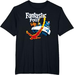 Comics Fantastic Four Fantasticar Retro T-Shirt