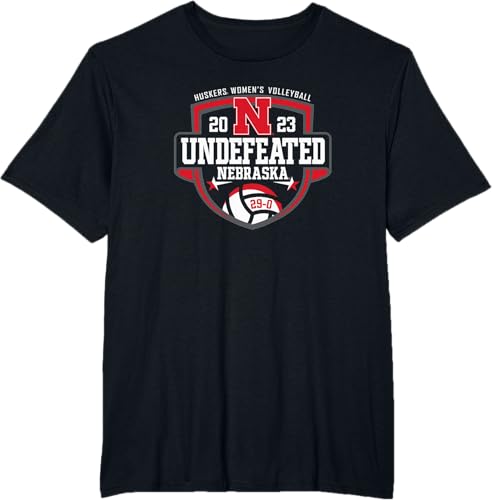 Miniatura 3 de Nebraska Cornhuskers Camiseta de voleibol invicto 2023 para mujer, Negro -