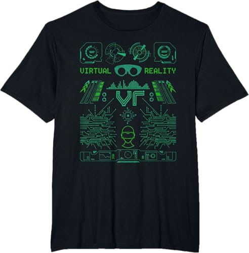 Miniatura 27 de Camiseta de realidad virtual VR Retro Gamers, Negro, S Negro,Azul Marino,Asfalto,Blanco,Azul Pastel,Arándano,Limón,Jaspeado Oscuro,Gris