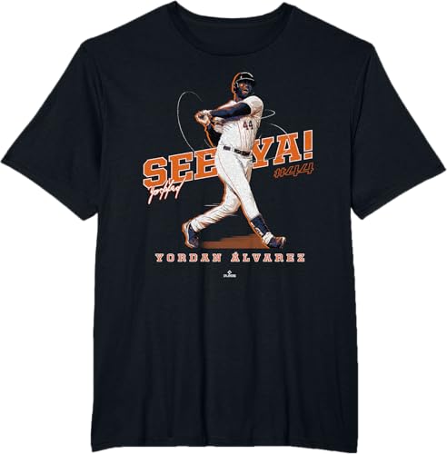 Miniatura 11 de See Ya! Yordan Alvarez Houston MLBPA T-Shirt Black,Navy Blue,Dark Heather Grey,Heather Grey,Orange