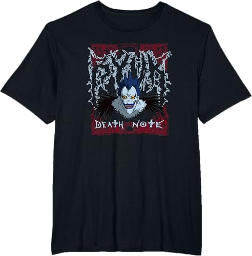 Miniatura 10 de Death Note Heavy Metal Shinigami Ryuk Anime T-Shirt Black,Navy Blue,Asphalt Grey,Dark Heather Grey