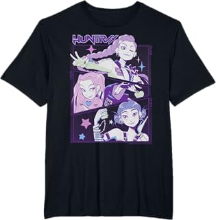 Halloween Huntrix Cute Animated Panels T-Shirt