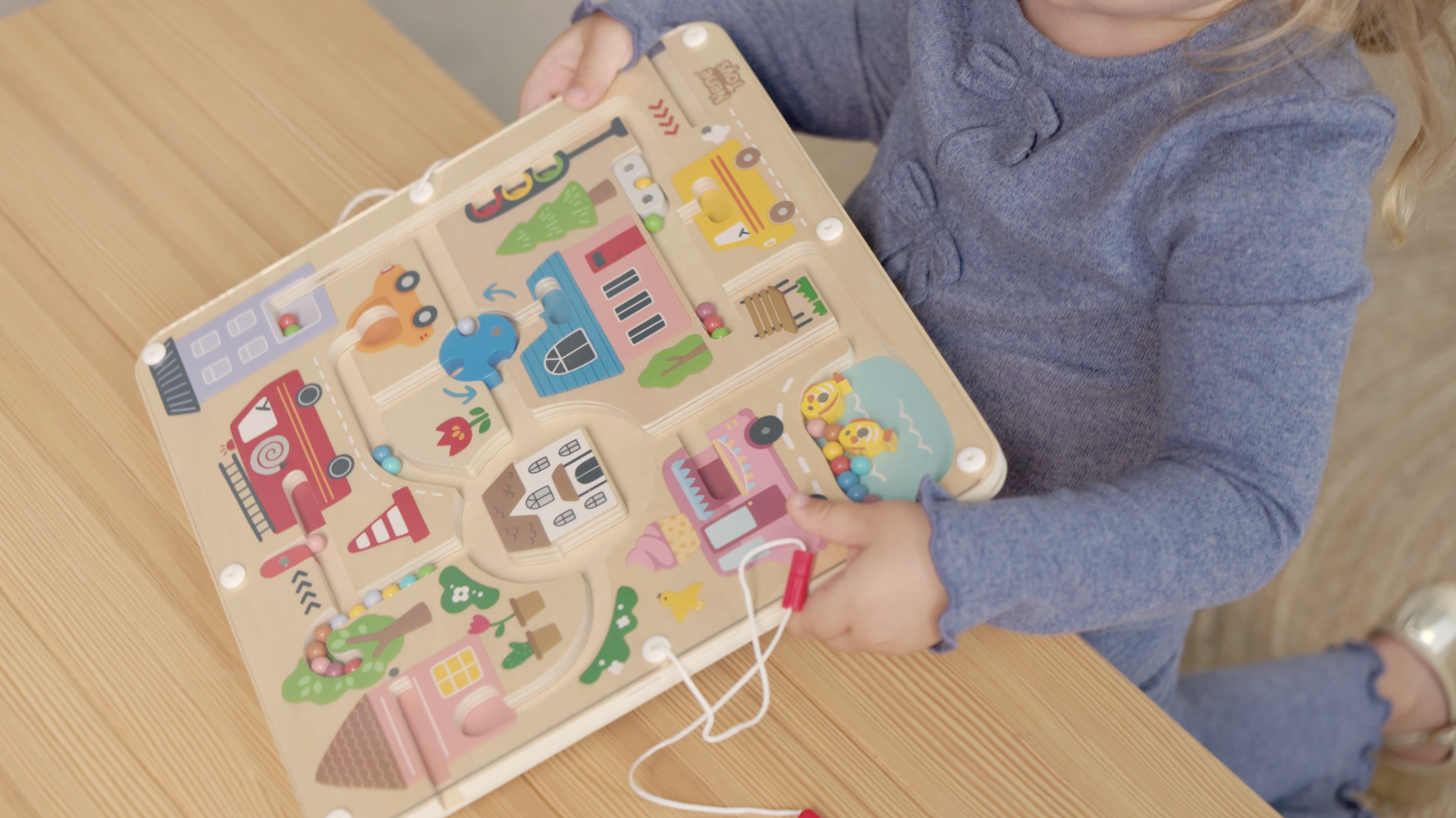 Labyrinthe Magnétique Nene Toys Pour Enfants 2+ Ans - Jeu Voyage - Développe Motricité Fine Et Pré-écriture - 6
