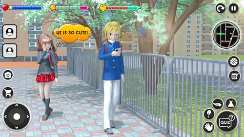 Anime High School Girl Love Story - High School Girl Life Sim 3D SAKURA School Simulator Game for Ki