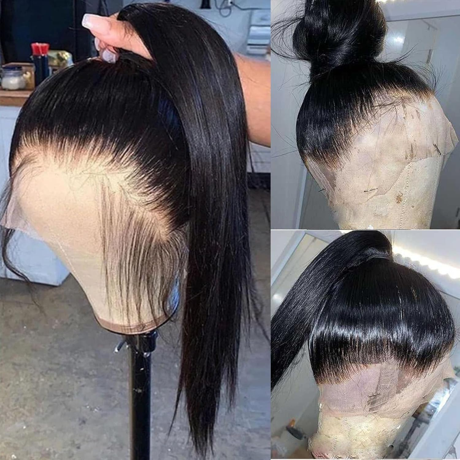 Amazon.com : HD Lace 360 Frontal Wig with Baby Hair, Pre 