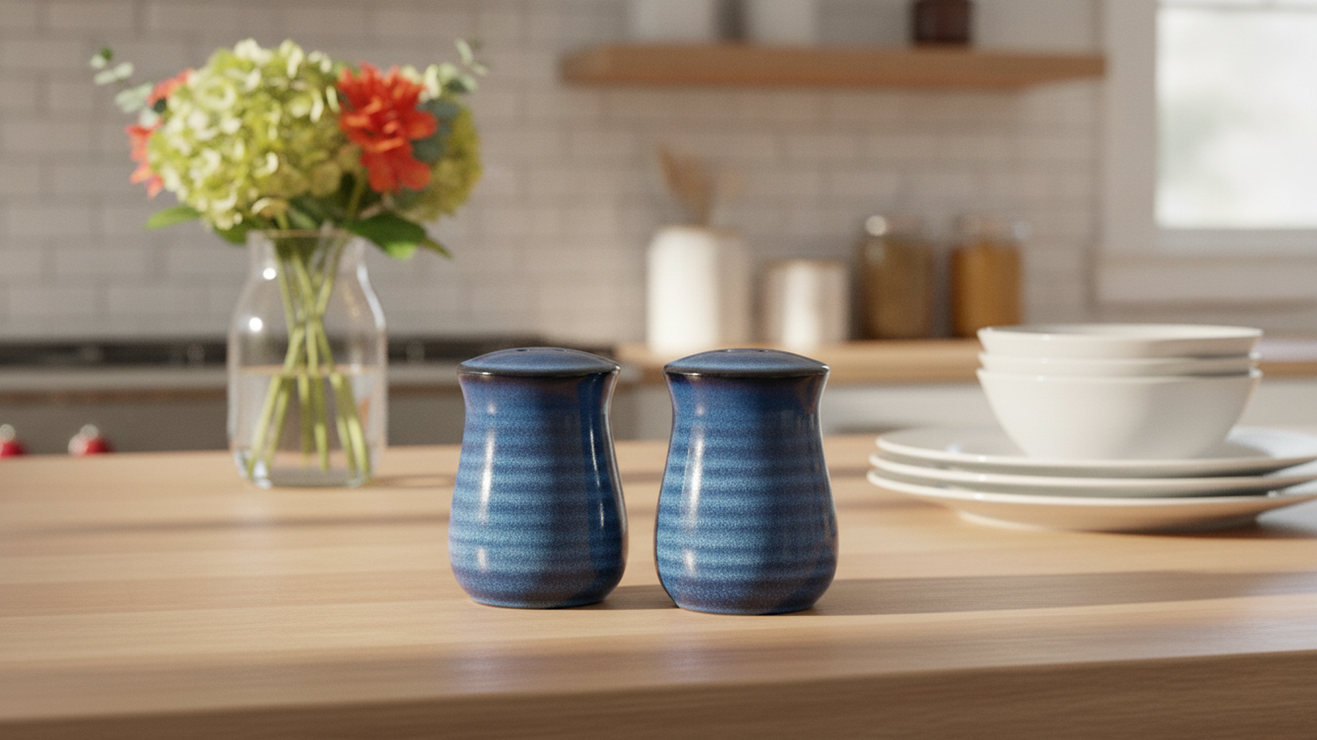 Amazon.com: Farmhouse Ceramic Salt and Pepper Shakers Set