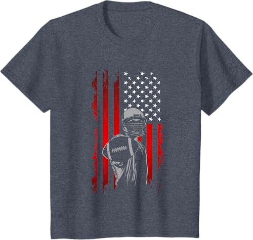 Miniatura 33 de American Football T-Shirt Black,Navy Blue,Asphalt Grey,Baby Blue,Grass Green,Dark Green,Brown,Olive Green,Lemon Yellow,Dark Heather Grey,Heather