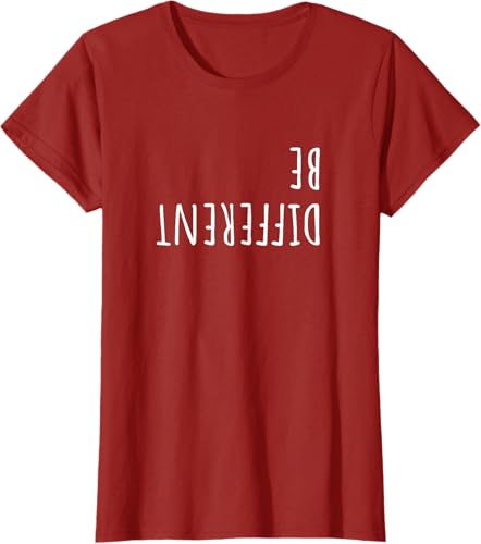 Miniatura 6 de Camiseta para mujer Ser Diferentes Divertidas Sarcastic Backwards Slogan Adolescentes Girls