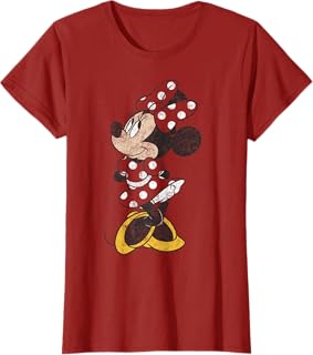 Mickey And Friends Minnie Mouse Simple Distressed T-Shirt
