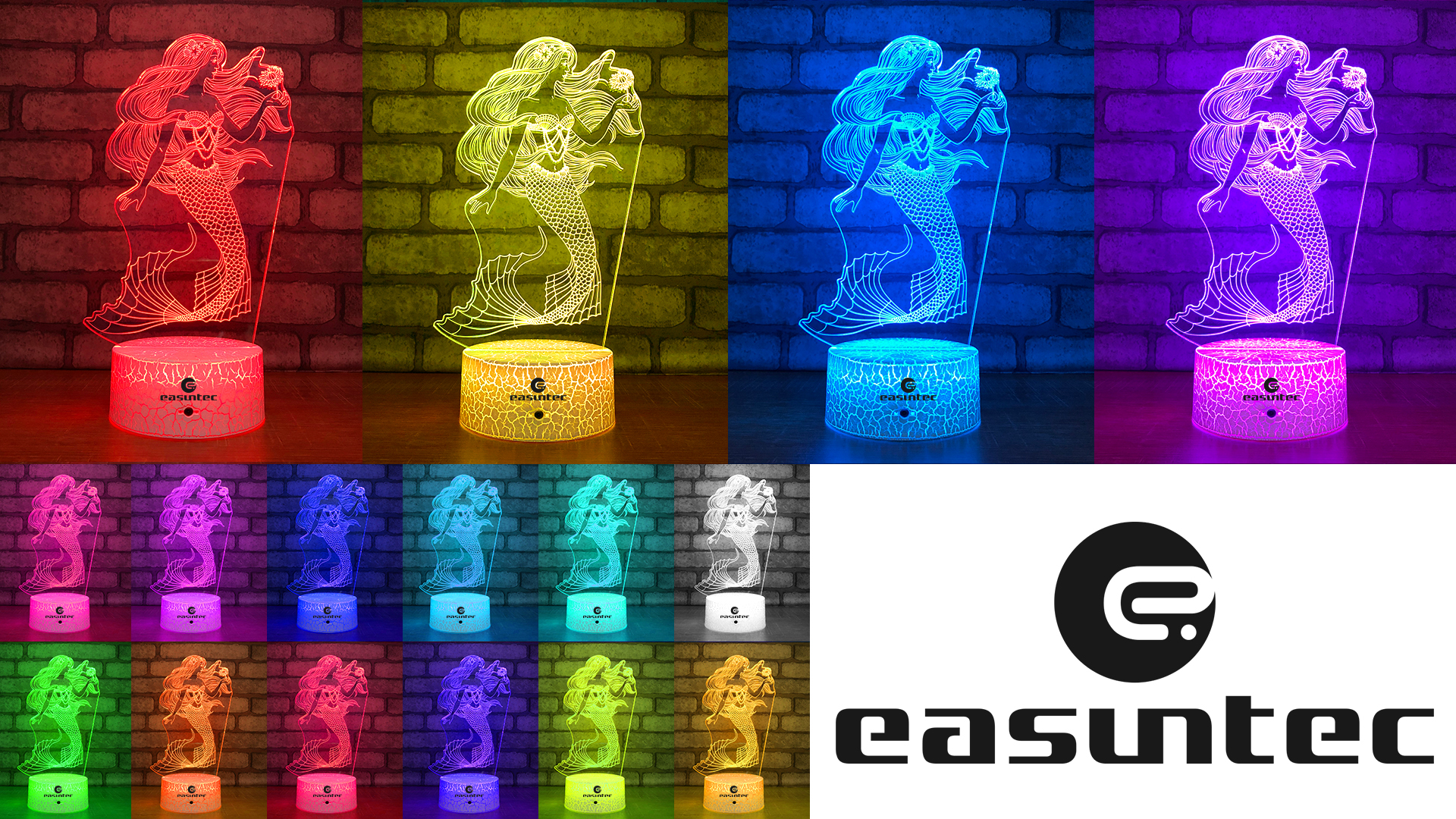 Amazon.com: easuntec Mermaid Toys Night Light with Remote