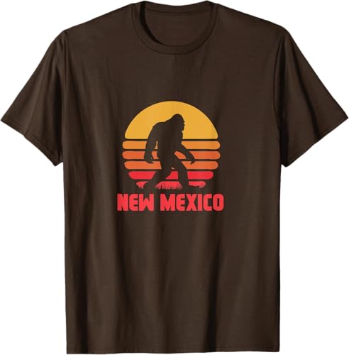 Miniatura 17 de Bigfoot New Mexico State Sasquatch Yeti Urban Legend Retro T-Shirt Black,Asphalt Grey,White,Silver Grey,Brown,Olive Green,Lemon Yellow,Dark Heather