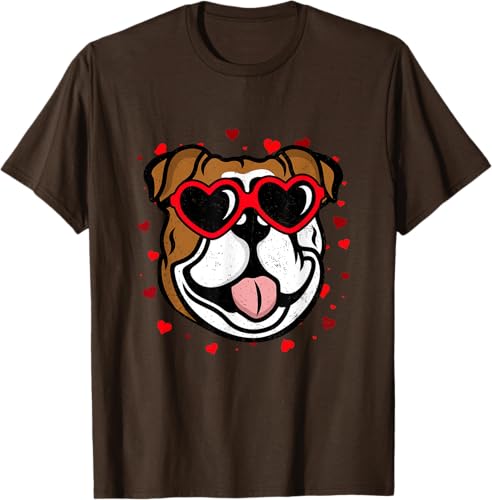 Miniatura 6 de Bulldog Valentine - Camiseta para amantes de las gafas de sol para perros Negro -