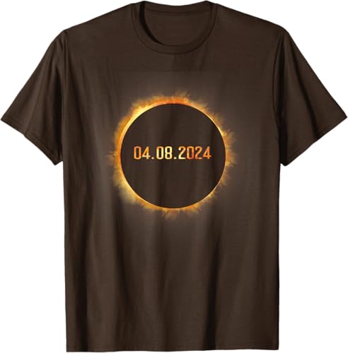 Miniatura 7 de Totality 04.08.24 Total Solar Eclipse 8 de abril de 2024 Eclipse Camiseta, Negro, S