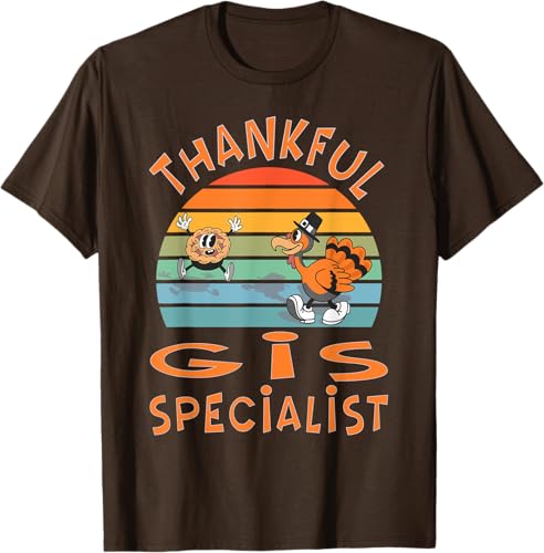 Miniatura 7 de GIS Specialist Job Funny Thanksgiving T-Shirt