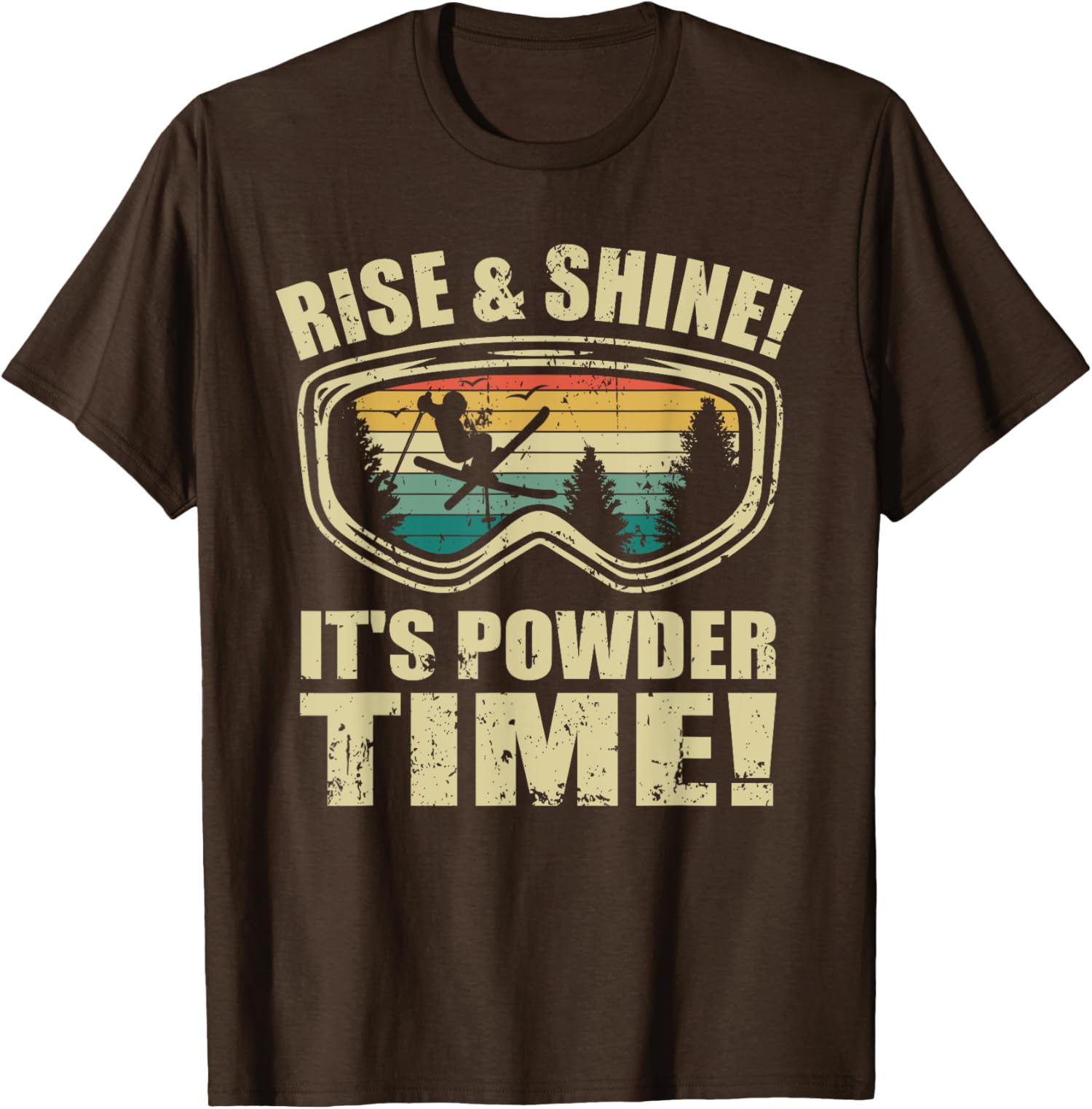 Freeskiing Ski Goggles Freestyle-Skiing Sports Unisex T-Shirt - Picture 3 of 7