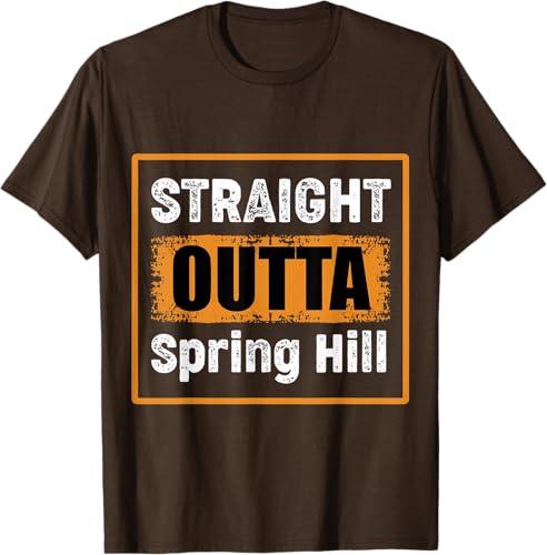 Miniatura 17 de Straight Outta Spring Hill Tennessee USA Vintage Humor T-Shirt Black,Navy Blue,Asphalt Grey,Slate Grey,Cranberry Red,Red,Kelly Green,Brown,Olive
