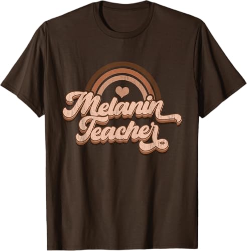 Miniatura 5 de Black Smart Teacher Afro Love Melanin - Camiseta afroamericana para mujer, Negro -