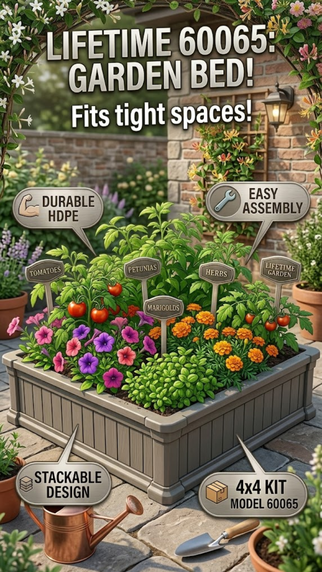 GARDENS LIFE 1, 2, 3 セット Amazon.com: LIFETIME 60065 Raised Garden Bed, 4 by 4 Feet, 1 Bed