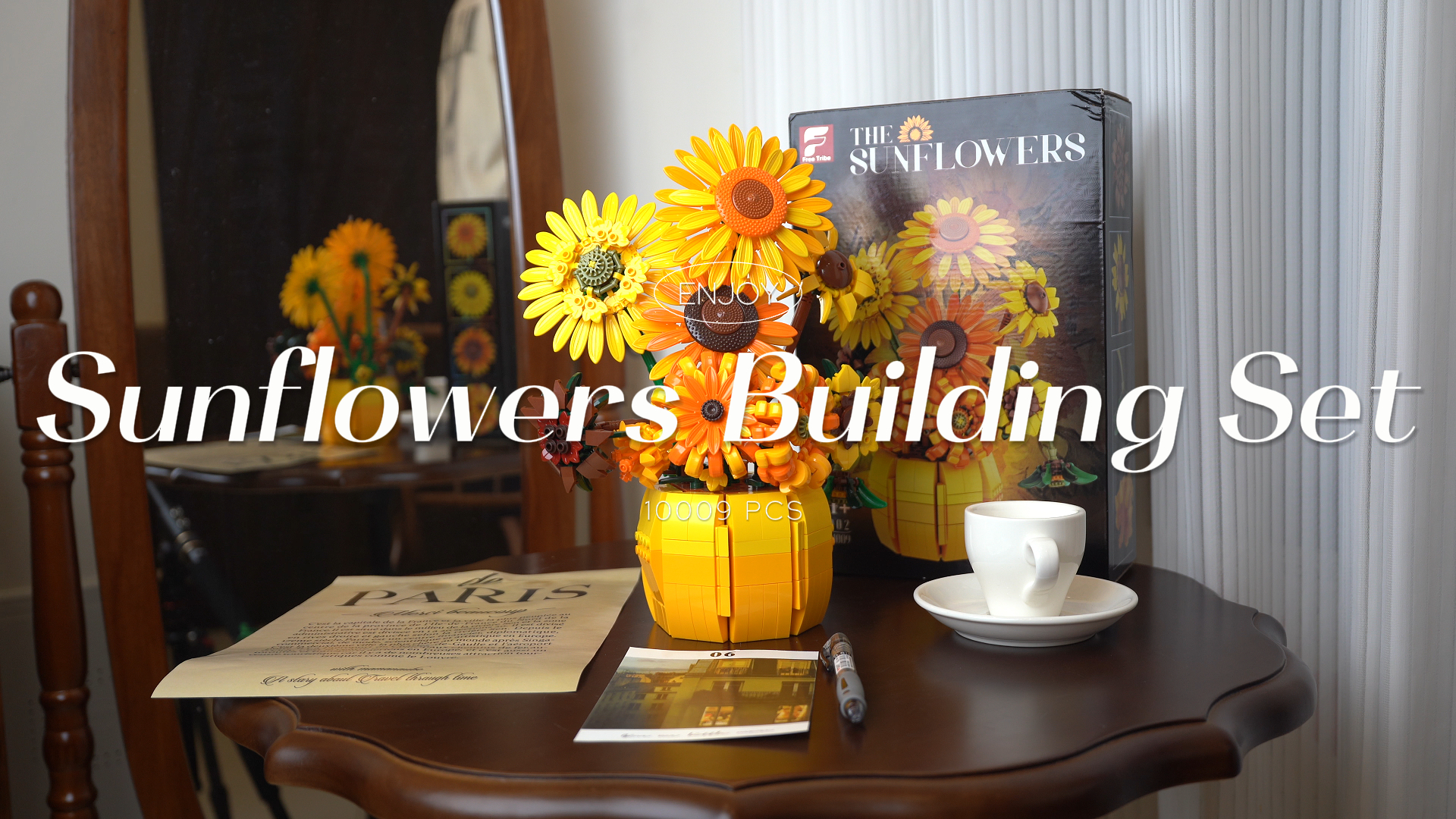Amazon.com: Van Gogh Sunflower Building Blocks Set for Adults