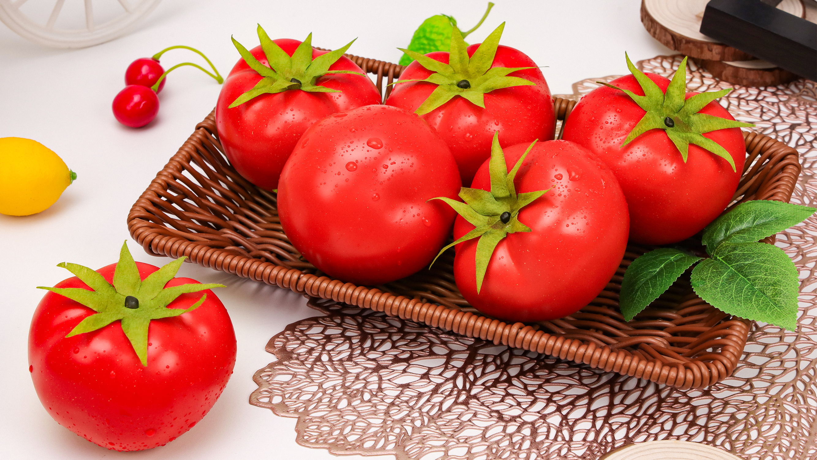 Amazon.com: Meiwlong 6pcs Fake Tomatoes,Fake Vegetables and Fruits