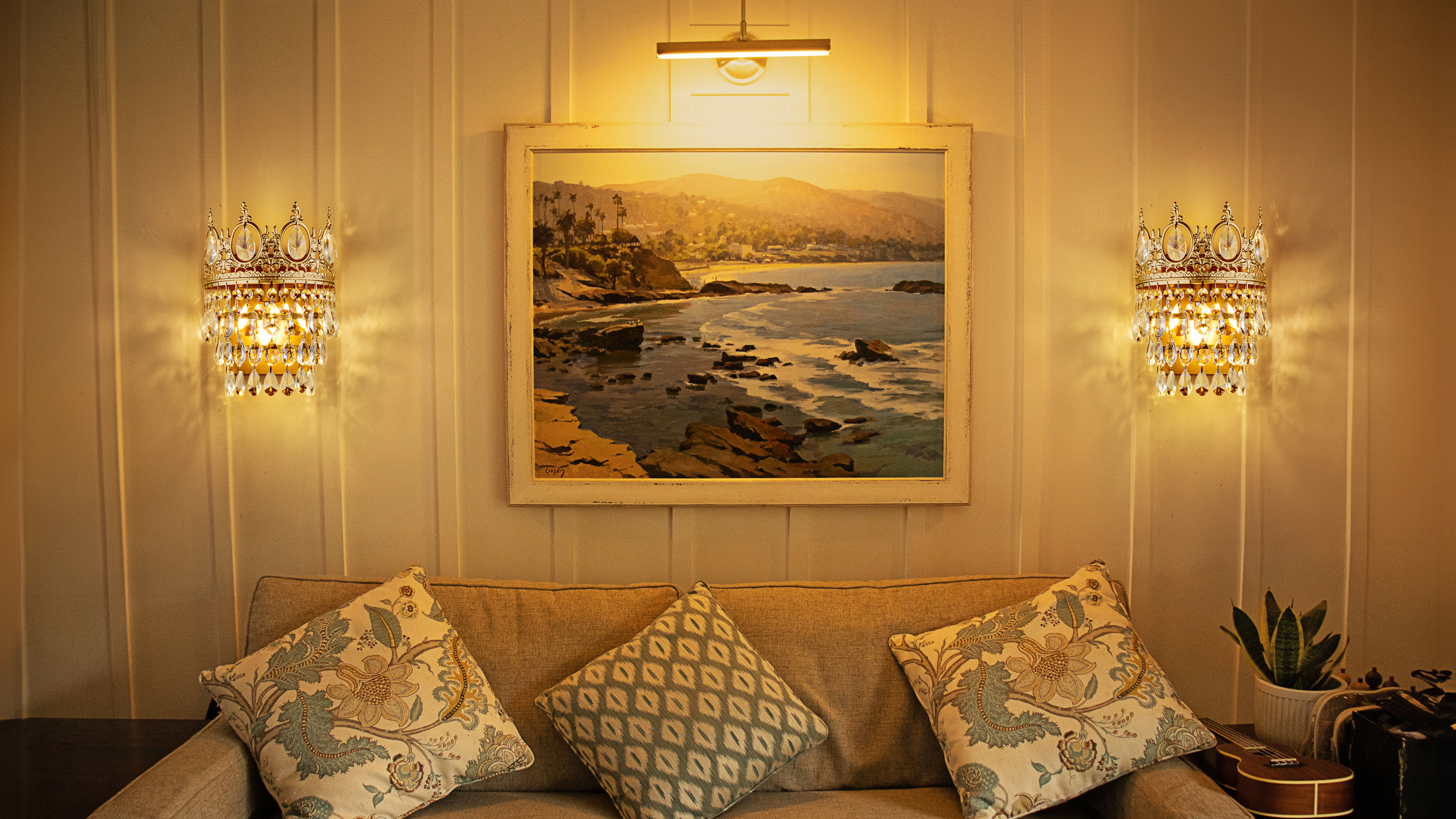 TOCHIC Wall Sconces Set of Two, Gold Wall Lights Fixtures for