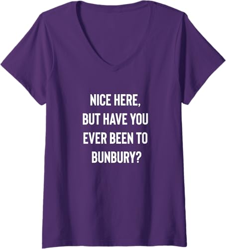 Miniatura 8 de Nice Here But Have You Ever Been To Bunbury V-Neck T-Shirt