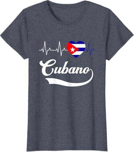 Miniatura 25 de Cubanito Baseball Flag Heart Souvenir Cubano Cuba Men Boy T-Shirt Black,Navy Blue,Dark Green,Dark Heather Grey,Heather Blue,Sapphire Blue,Royal